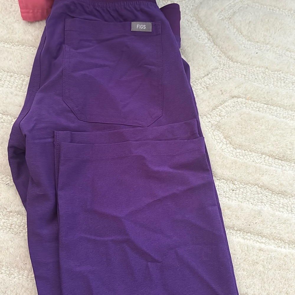 Figs Livingston XXSP purple pants